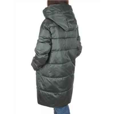 S21121 GRAY/GREEN Куртка зимняя женская (150 гр. холлофайбера)