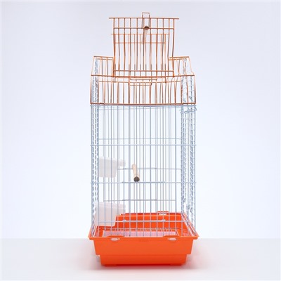 Клетка для птиц Bd-3/1o, раскрывающаяся крыша, 47,5х37х70 см, красная (фасовка 6 шт)