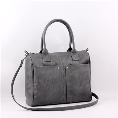 Сумка 1078 македония серый ФОРМАТ "А4" ХИТ продаж