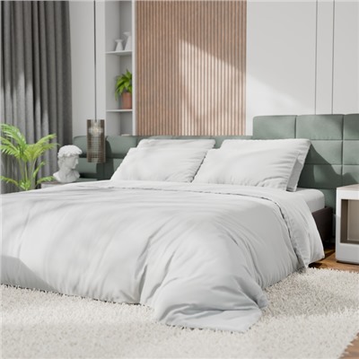 Постельное бельё Этель 2сп Tencel 180*210см, 220*245см, 50*70см-2шт, цвет белый