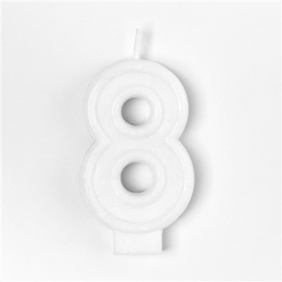 Свеча для торта, цифра 8 «С Днем рождения», 3,5 х 6,8 см