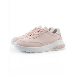 03-YH262-2 PINK Кроссовки женские (натуральная кожа)
