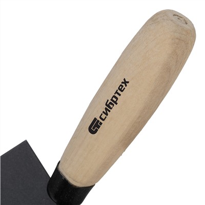 Кельма угловая, 110 х 75 х 75 мм, стальная, для внутренних углов, буковая ручка Сибртех