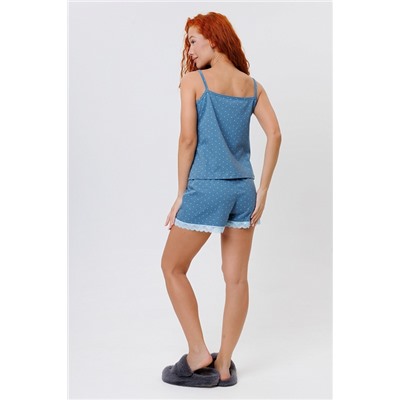 Женская пижама с шортами 2257 / Синий