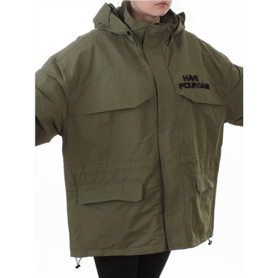3094 GREEN Куртка демисезонная женская (100 гр. холлофайбер)