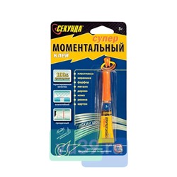 Секунда Клей моментальный, 3 гр., 1 шт. на блистере