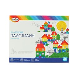 Пластилин 36 цветов 720 г, "Гамма" "Классический", со стеком