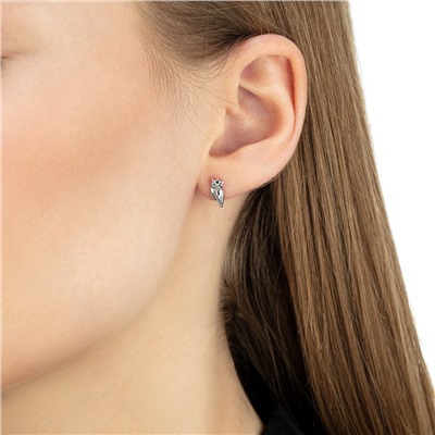 Серьги родированные серебро 925*