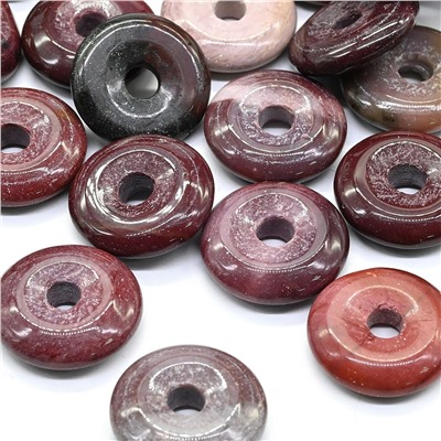 Бусина бублик из яшмы 15*4мм, 1шт.