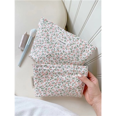 Fresh capacious cosmetic bag, handheld organizer bag, wallet, high-end