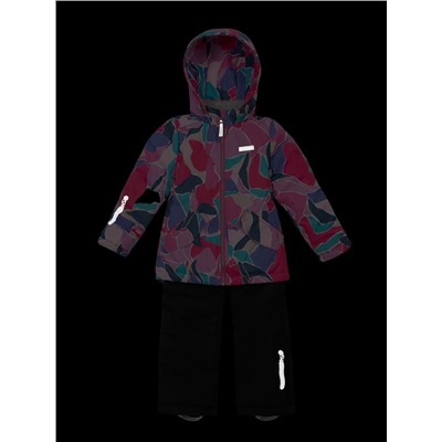 Комплект утеплённый для девочки NIKASTYLE 7м1425 Ягода черный