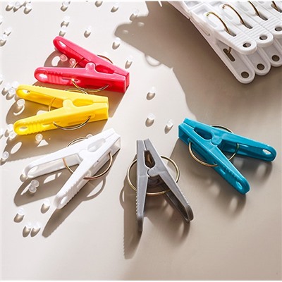 Набор бельевых прищепок 100 шт. РАЗНОЦВЕТНЫЕ