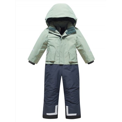 Комбинезон подростковый зимний для мальчика цвета хаки 9409Kh