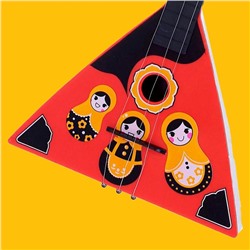 Балалайка «Матрёшка», цвет красный