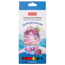 Карандаши 12цв Акварельные круглый корпус Хатбер CS_063851/12/Китай Подробнее