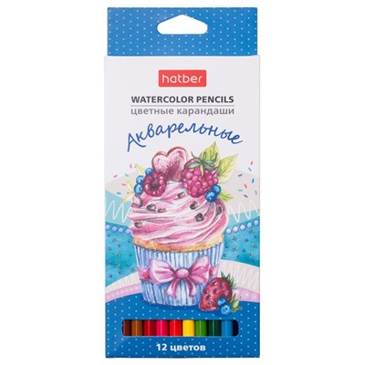 Карандаши 12цв Акварельные круглый корпус Хатбер CS_063851/12/Китай Подробнее