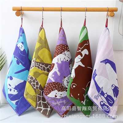 Cotton gauze towel, children's scarf for kindergarten, wholesale