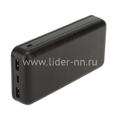 Портативное ЗУ (Power Bank) 20000mAh FaizFULL FL22 USB/Micro USB/Type-C/дисплей (черный)