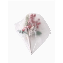 Еловая ветка декоративная «Зимнее волшебство. Грёзы», ягоды, шишка, иней, хвоя, 26 см