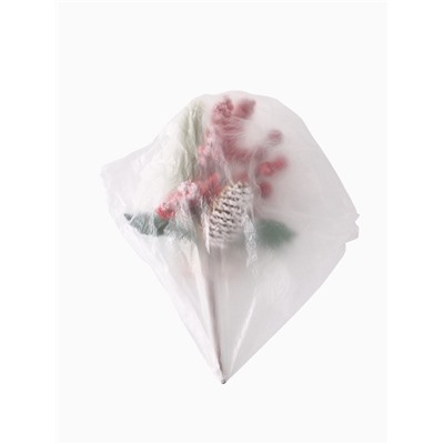 Еловая ветка декоративная «Зимнее волшебство. Грёзы», ягоды, шишка, иней, хвоя, 26 см