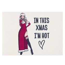 Новогодняя салфетка на стол I am hot ПВХ, 40×29 см, 560 г/м²