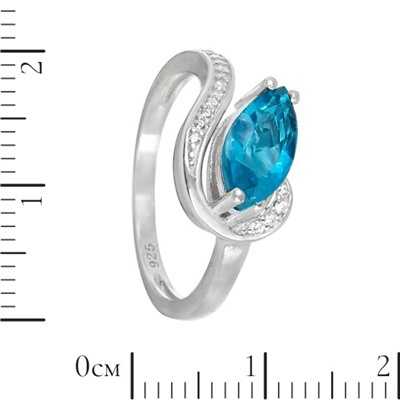 Кольцо 'Тюльпан' с фианитами ТГКС.782Ф5