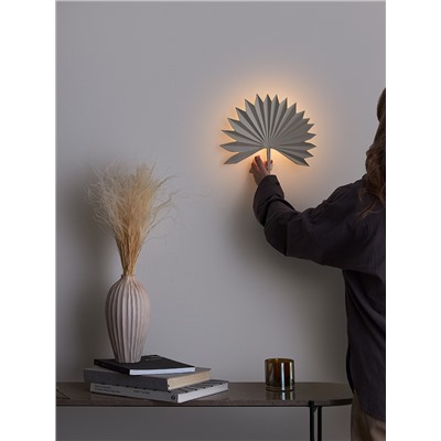 Светильник настенный Palm Leaf, 30х24 см, белый