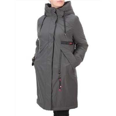 21-967 DARK GRAY Пальто зимнее женское AIKESDFRS (200 гр. холлофайбера)