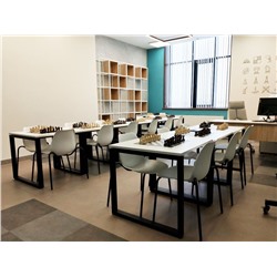 Стул SHT-ST29/S130 HD
                        белый / черный муар