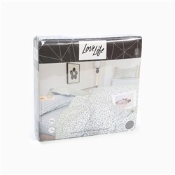 Постельное бельё LoveLife евро "Цветочки", 200*217см,225*240см,50*70см-2шт,100%хлопок, сатин, 125г/м²
