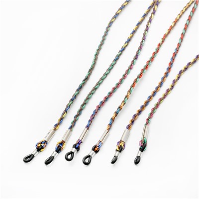 Шнурок для очков "косичка цветная" (уп.6шт.)