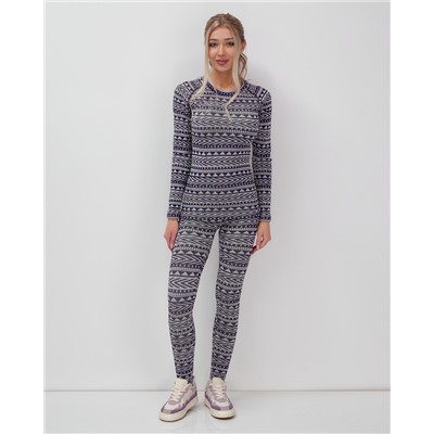 Комплект женского термобелья фиолетового цвета 2520F