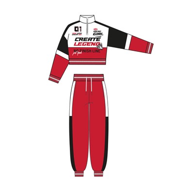 Комплект для девочки: толстовка, брюки