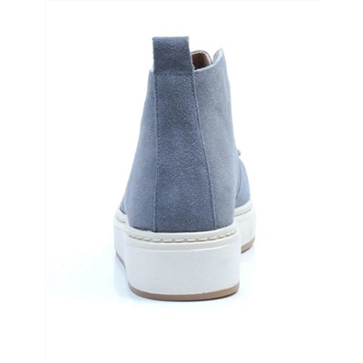 01-5173-6 GRAY/BLUE Ботинки демисезонные (натуральная замша, байка)