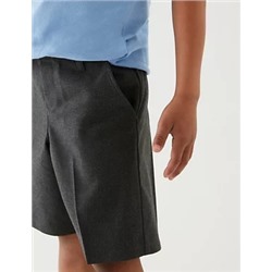 2pk Boys' Regular Leg School Shorts (2-14 Yrs)