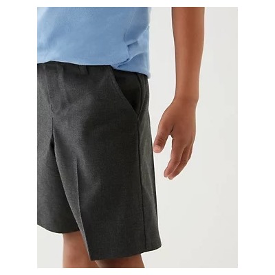 2pk Boys' Regular Leg School Shorts (2-14 Yrs)