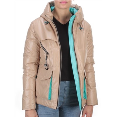 8265 BEIGE Куртка демисезонная женская BAOFANI (100 гр. синтепон)