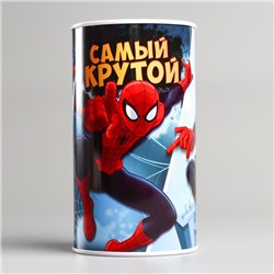 Копилка детская "Самый крутой", Человек-паук, 6,5 х 12 см