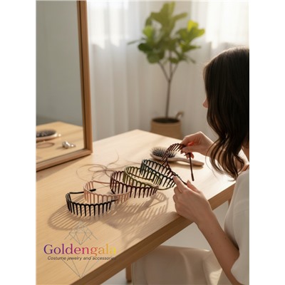 Ободок "Гребенка" 12 штук ОБ01/012