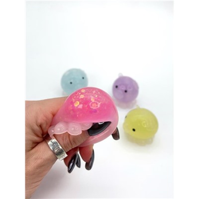 Мялка - антистресс «Octopus», mix, 1 банка, 20 шт. (12,3*13 см)