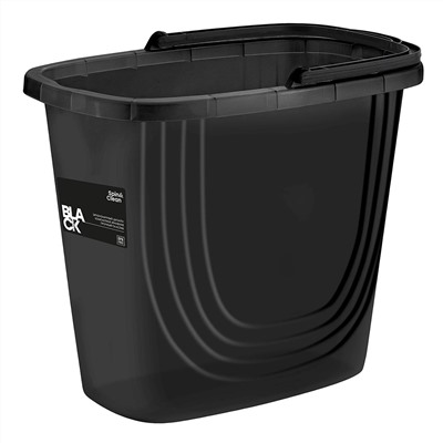 Ведро прямоугольное Spin&Clean Black 10 л SC111710621