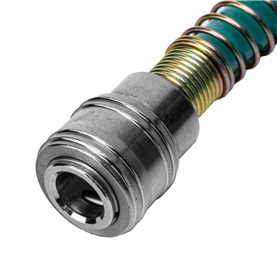 Полиуретановый спиральный шланг профессиональный BASF, 15 м, с быстросъемными соединением Stels