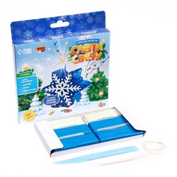 Свеча своими руками на новый год «Волшебная снежинка», набор для творчества