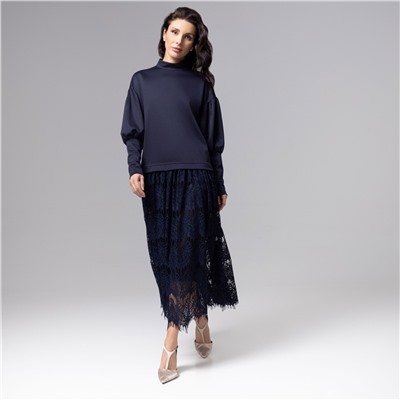 Платье комбинированное с кружевом, История в кружевах