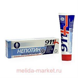 911"Непотин" (антиперспирант) средство от потливости ног с дезодорирующим эффектом 100мл