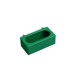 Навесная кормушка - поилка, 4×6×12 см, лотковая, пластик, Greengo