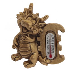 Магнит   с термометром "Дракон", L7 W2 H5 см, 4в.