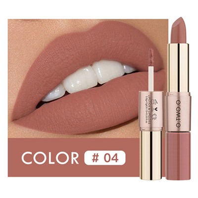 Помада O.TWO.O Rose Gold 2 in 1 Matte Lipstic & Liquid Lipstik № 4 3.5 g