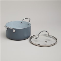 КАСТРЮЛЯ AGNESS С АНТИП. ПОКР.  И СТЕКЛ. КРЫШКОЙ 1350 МЛ, 16*8 СМ