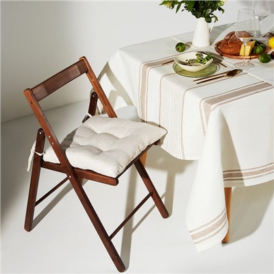 Сидушка SL HOME Direction, 42×42 см, лён 100%, 180 г/м²